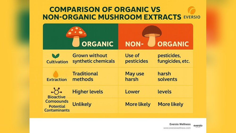 Organic Vs Non-Organic Mushroom Supplements: Does Certification Really Matter